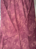 Maroon Butterfly Print Abaya