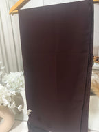 Premium Korean Nida Deep Brown Handwork Abaya