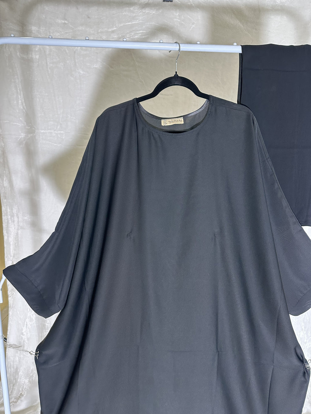 Black Everyday Modest Abaya – Imported Nida Fabric | Indian Made