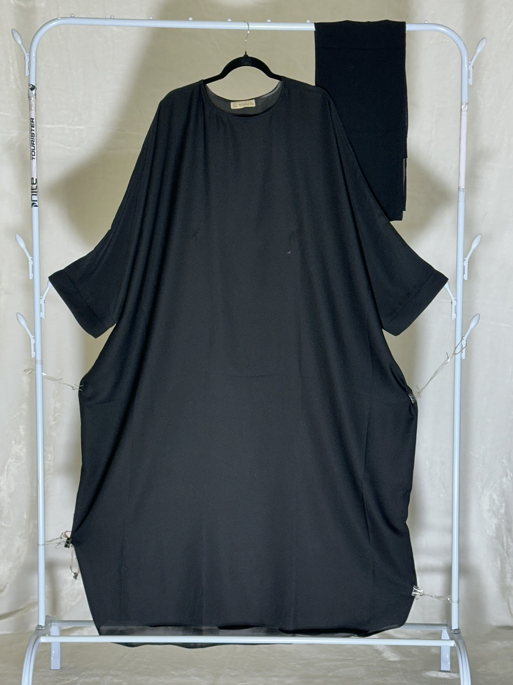 Black Everyday Modest Abaya – Imported Nida Fabric | Indian Made